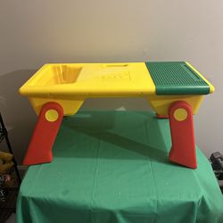Vintage LEGO 1994 Building Table Portable Storage Folding Legs Lap Tray 25.5x13”