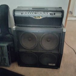 Complete Guitar Amp System Line 6 Spider Head/with 4 Speaker Cabinet