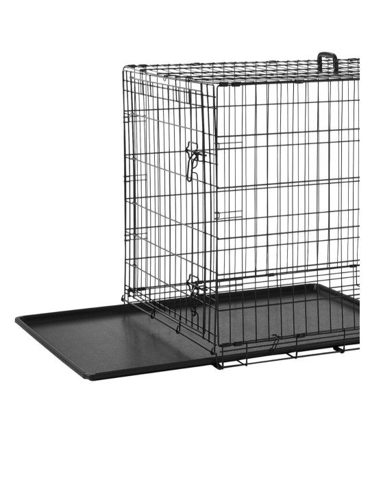 Brand New 48"x30"x33 Dog Crate Package With 2 Doors, Tray, Bed, 2 Bowls, Harness, Leash, 2 Toys, Poo Bags, Crate Alone $100, Xxxl Dog Cage  Kennel 