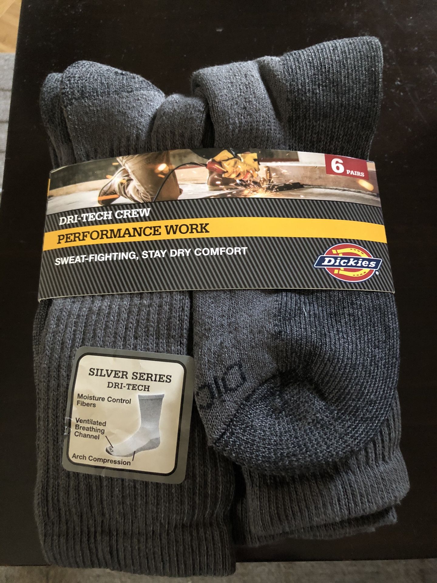 Dickies Dri-Tech Men’s Socks 6-12