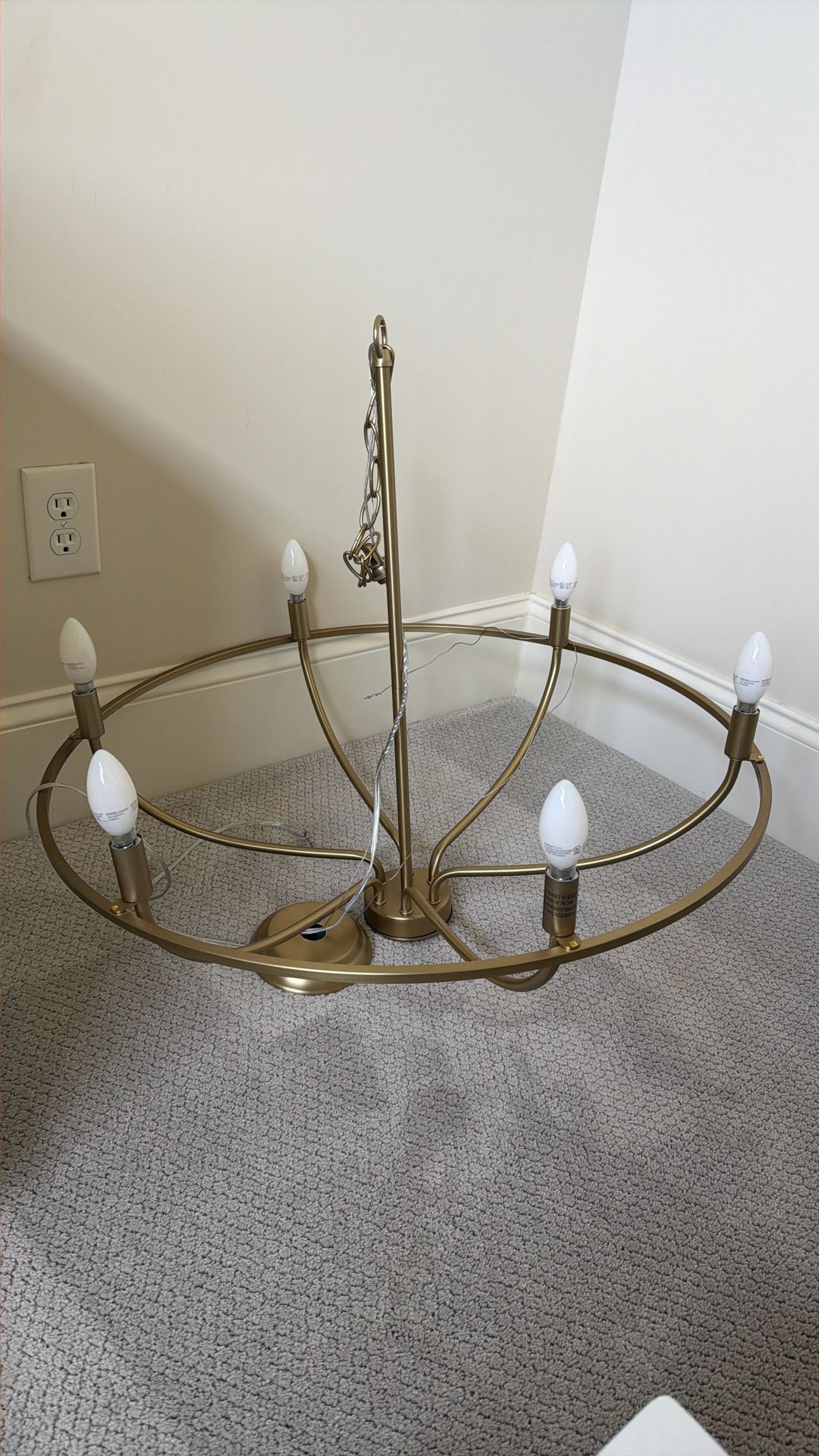 Gold Hanging Chandelier