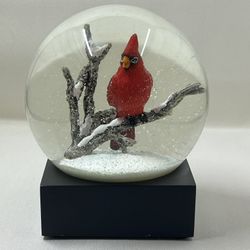 Cardinal Singing Cool Snow Globe