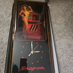 Snap On Wall Clock Vintage