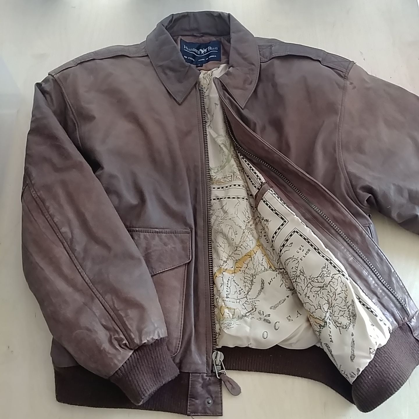 Leather Bomber Jacket