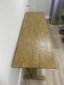 Long Heavy Wood Table