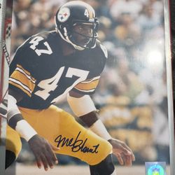 PITTSBURGH STEELERS MEL BLOUNT SIGNED/AUTOGRAPHED 8 X 10 PHOTO