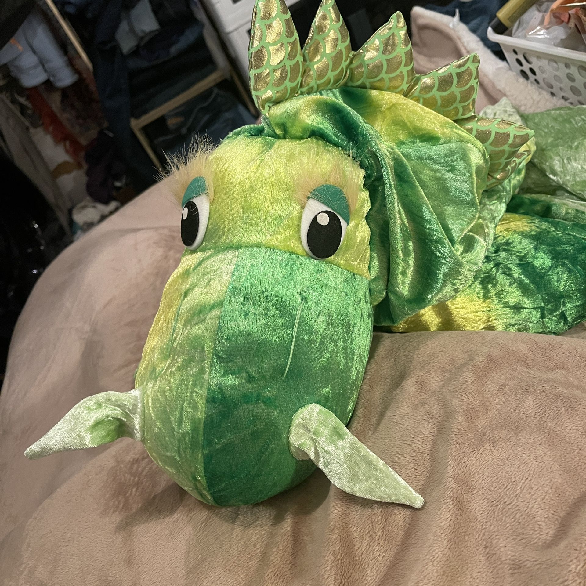 Dragon/Dinosaur Plush Costume Kids Lg
