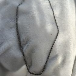 18" Platinum Rope Chain