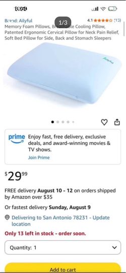 Ailyful Memory Foam Pillows ( 2 )