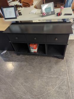Pottery Barn Black Buffet Entertainment Piece