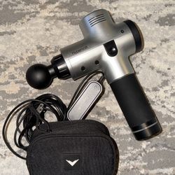 Hyperice Hypervolt Silver Bluetooth Percussion Massage Gun Device Set