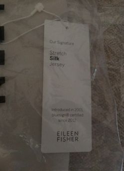 Eileen fisher stretch silk jersey bone brand new in plastic