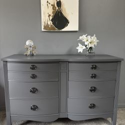 Dixie Dresser modern gray no scratches like new 53”35” All wood  Delivery 🚚 available