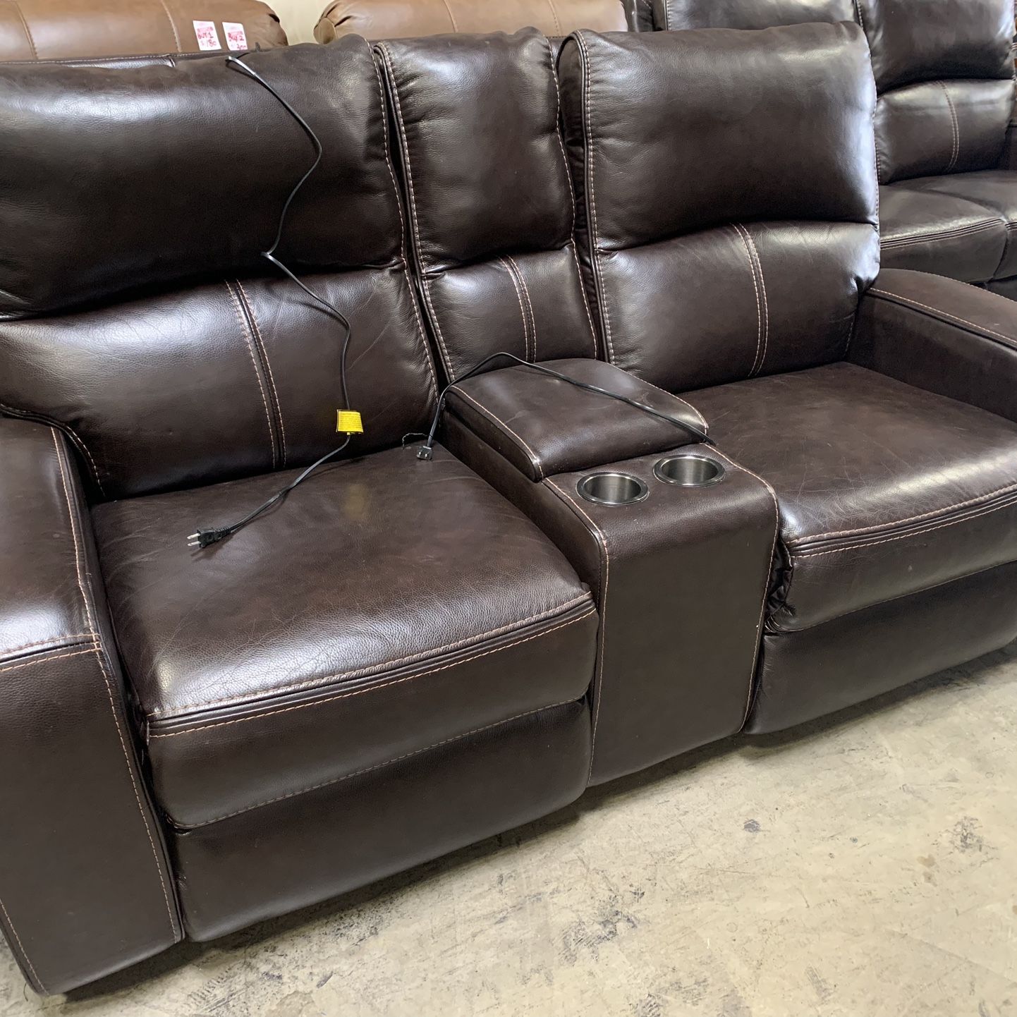 Power Loveseat With Recliner: $180