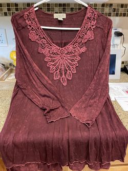 Hippie Style Top ( Ladies Sz L)