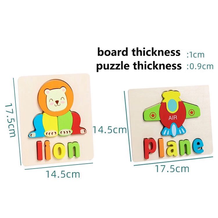 Educational Wood Letter Puzzle (Taxi)