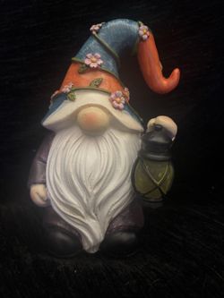 Small solar garden gnome