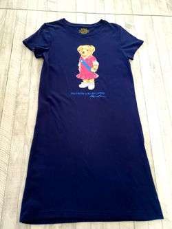 Ralph Lauren Polo Bear Jersey Tee Dress
