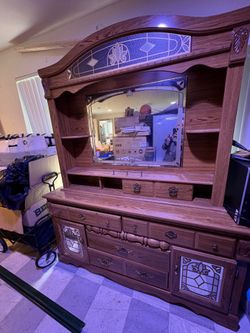 Very nice hutch with mirror (make offer)