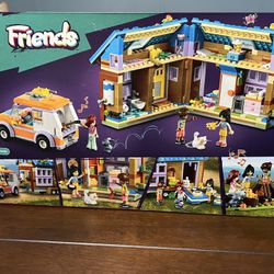 LEGO Friends Mobile Tiny House 41735, Forest Camping Dollhouse Pretend Play Set with Toy Car, Includes Leo & Liann Friendship Mini-Dolls, Gift Idea fo