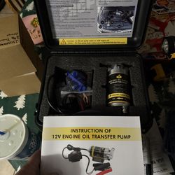 Electric Oil Change Pump, Oil Extractor & Transfer Pump 12/24V 100W, Portable Oil Suction Pump Kit with 59" Hoses & Pure Copper Motor, Fluid Transfer 