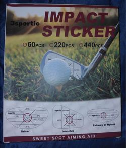 Jsportic Golf Impact Stickers 220 pcs