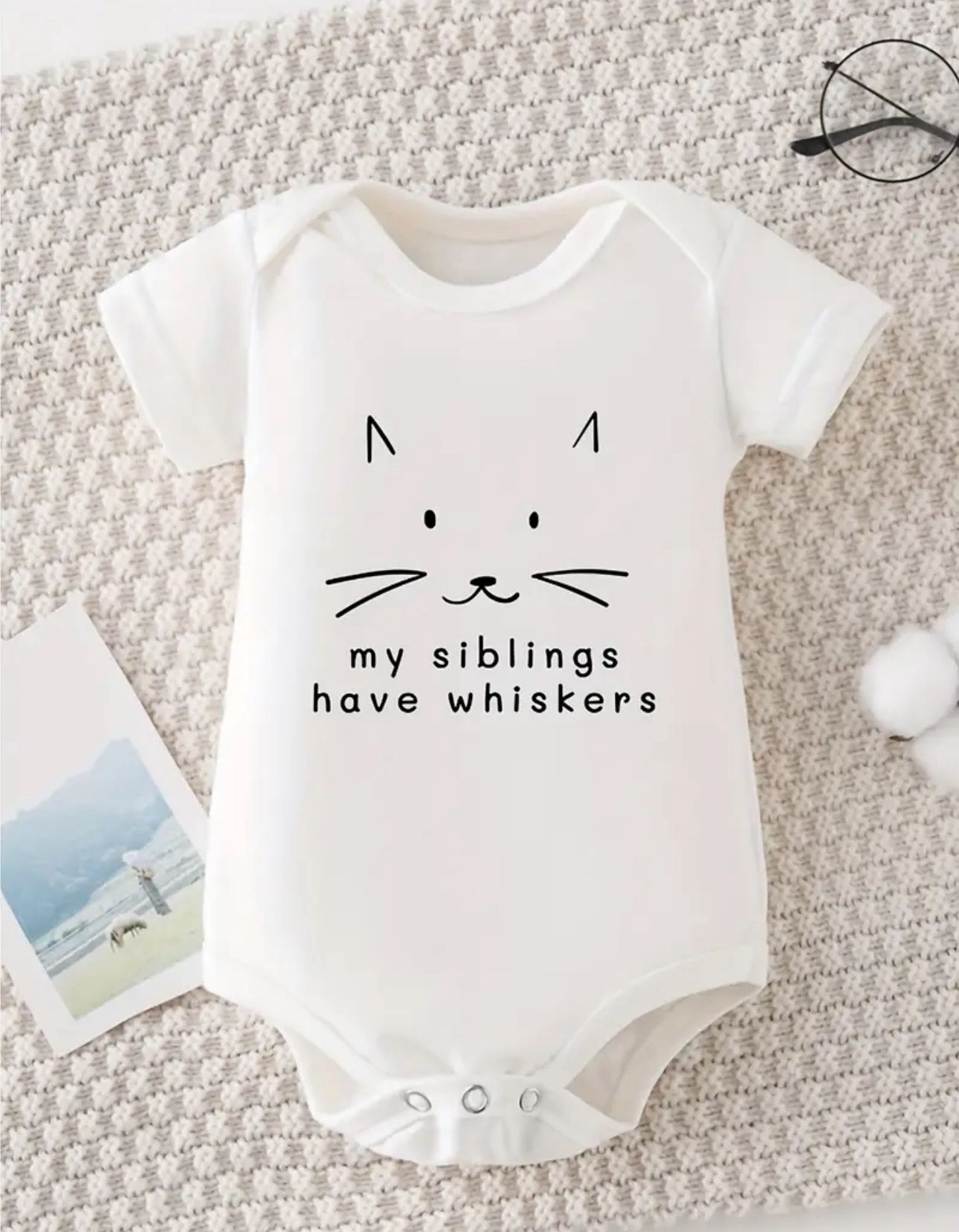 Adorable Baby Onesie - 9 Months - Cat Lovers
