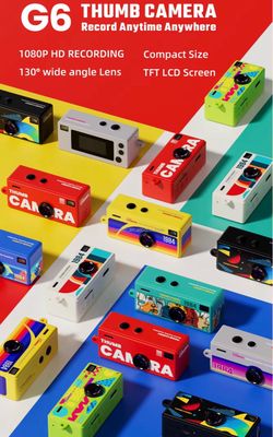 G6 Thumb Retro camera pocket Video & pictures