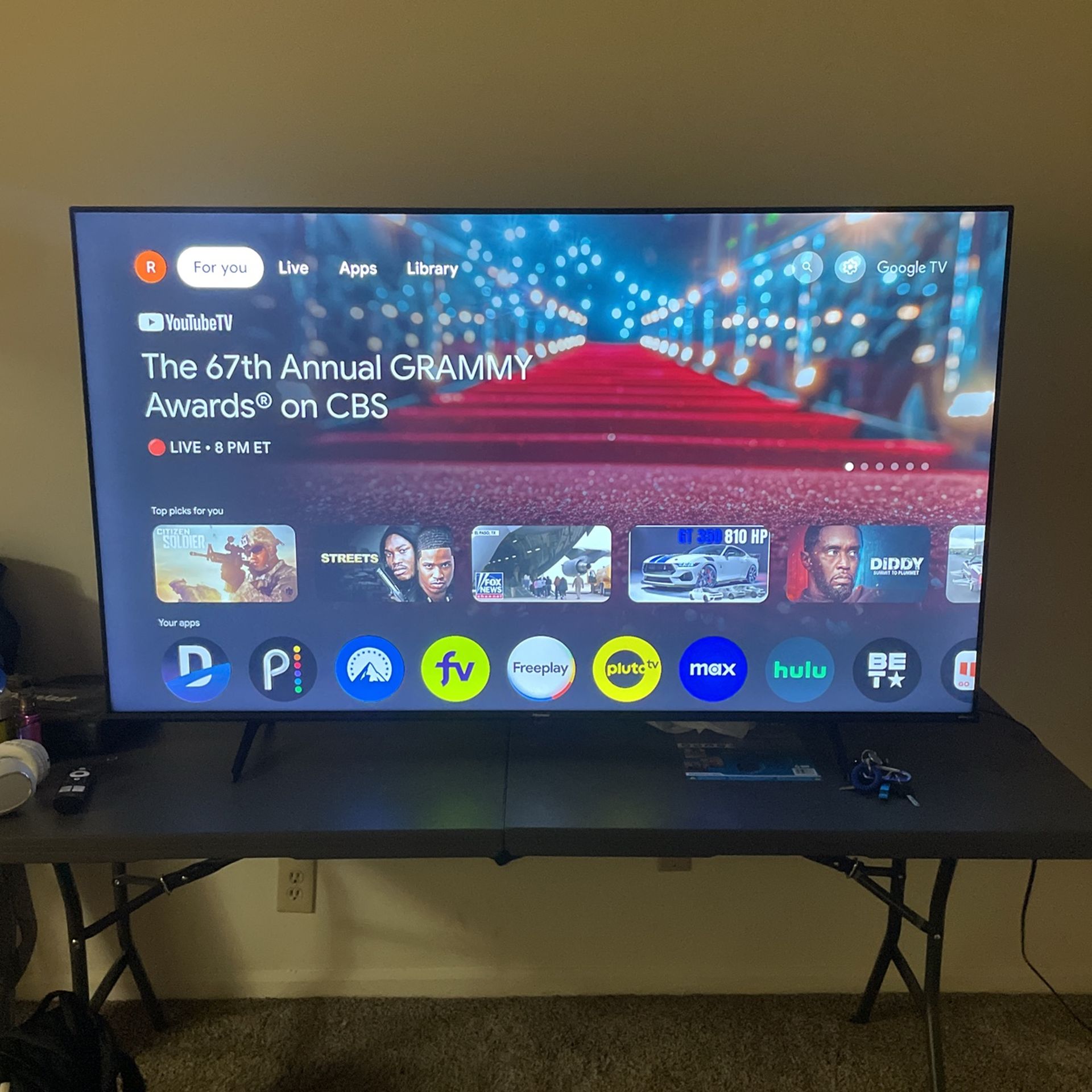 65in Hisense 4K Tv