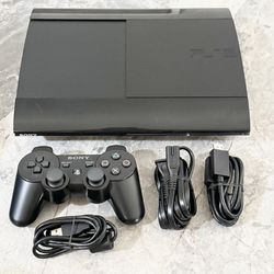 Ps3 Super Slim 256GB Console with Controller and Cables