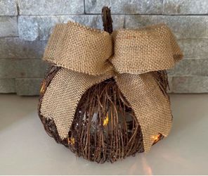 Pier One light up pumpkin