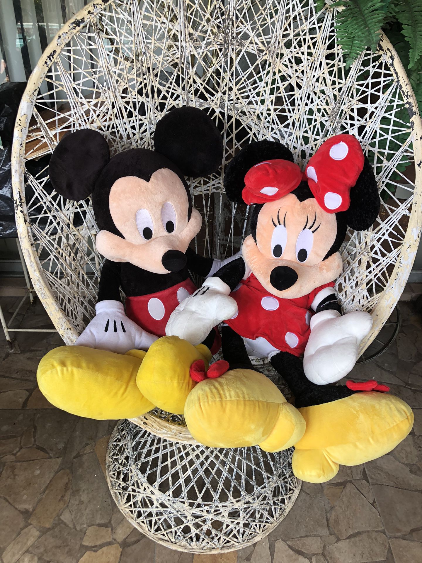 36” Plush Mickey And Minnie Mouse
