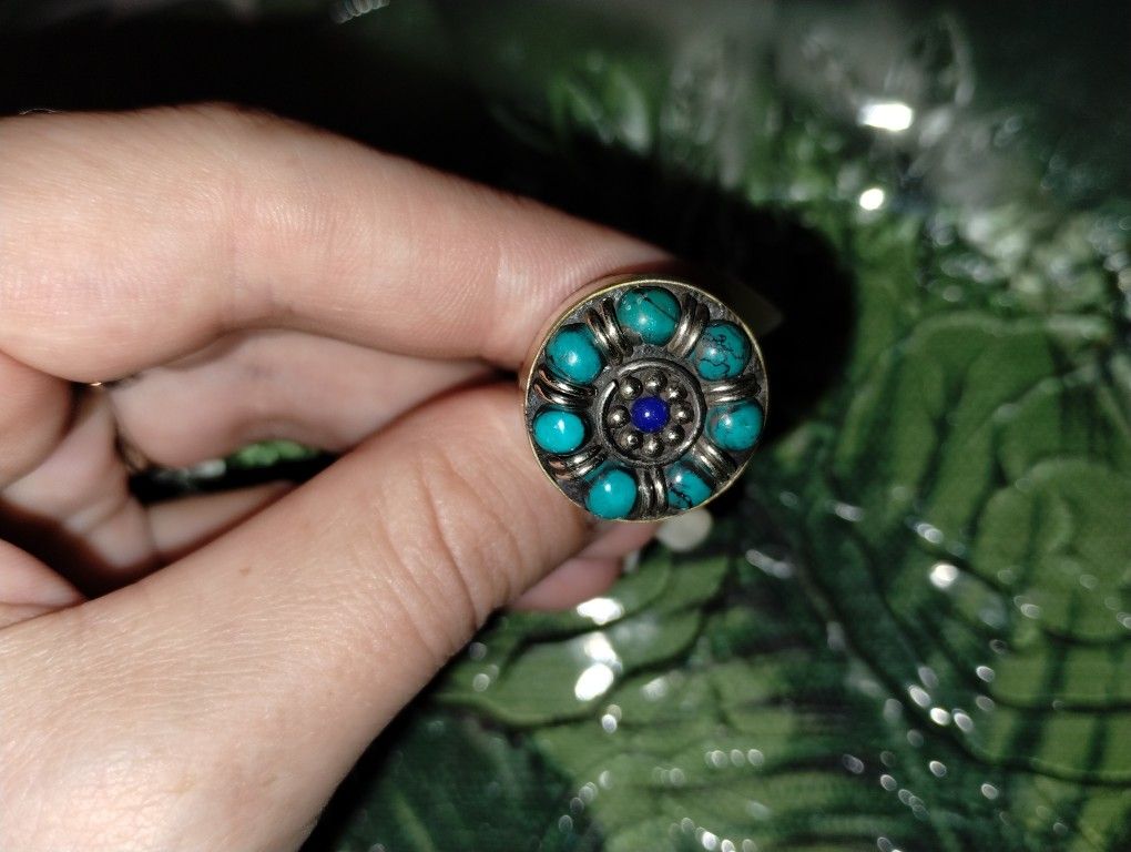 Turquoise + Lapis Lazuli 925 Silver
