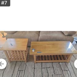 Mission Style Coffee And End Table