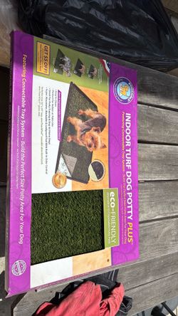Indoor turf dog potty
