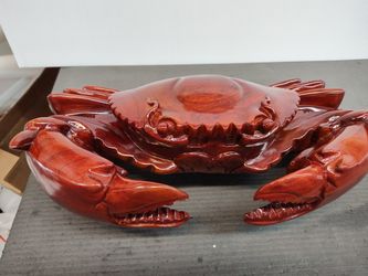 Hand Crafted Wooden Crab