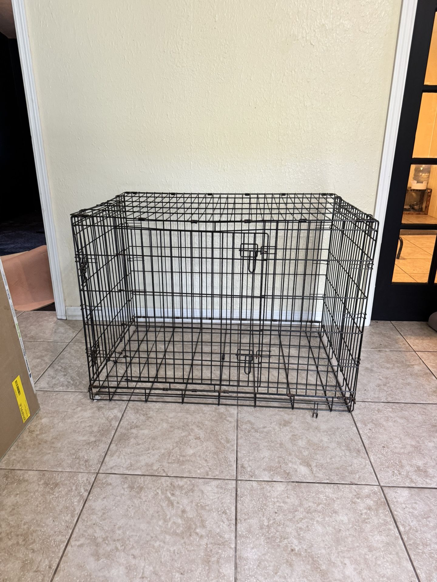 Large Foldable Dog Cage W/ Divider 