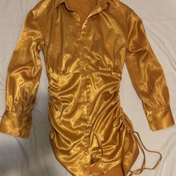 Mini Gold Dress 