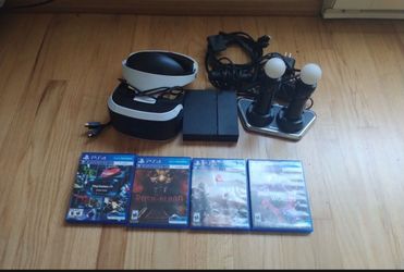 PS4 with psvr. Controllers, chargers, games