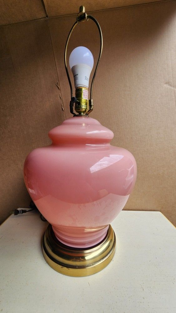 Beautiful Light Pink Vintage Lamp
