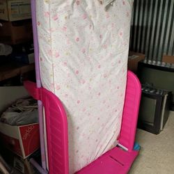 Delta Children Toddler kid Bed, girls Disney hot pink  (mattress sold separately)