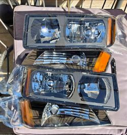 02-06 Chevrolet Avalanche Headlights Faros Calaveras Micas Luces Lamps Chevy