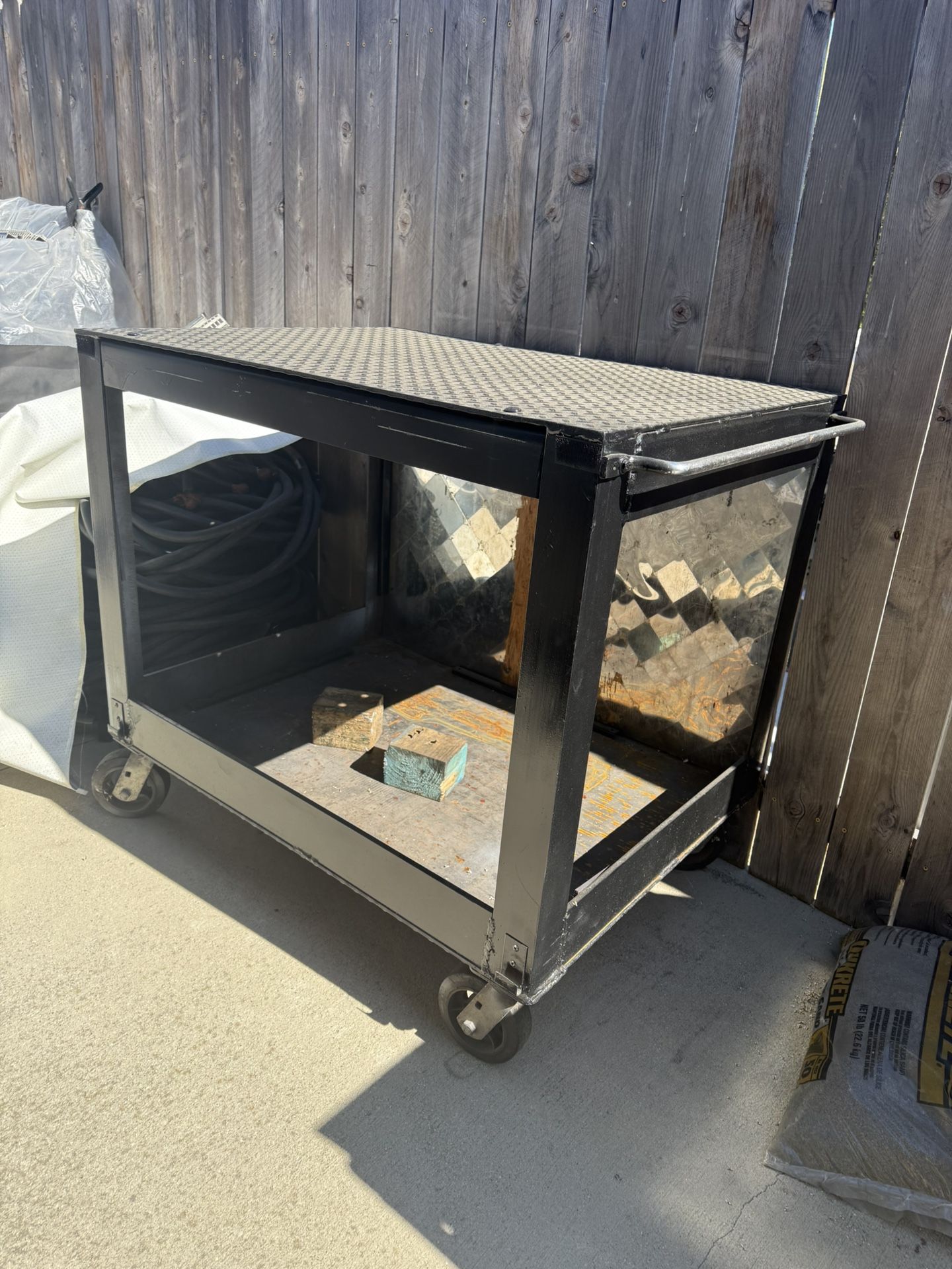 Steel Work Bench On Wheels