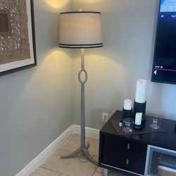 Floor Lamp Made Of Wood 