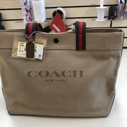 Coach Canvas Tote Bag