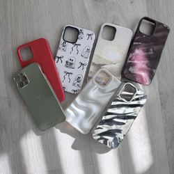 Aesthetic iPhone Case Set Bundle – Glossy, Chrome, Minimal + More ✨📱