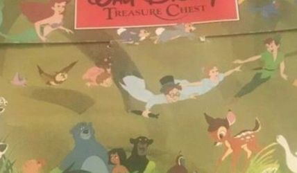 Vintage 1991 The WALT DISNEY Treasure Chest Book Collection Set of 5 Large Books