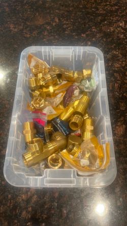 3/4 brass fittings $5ea