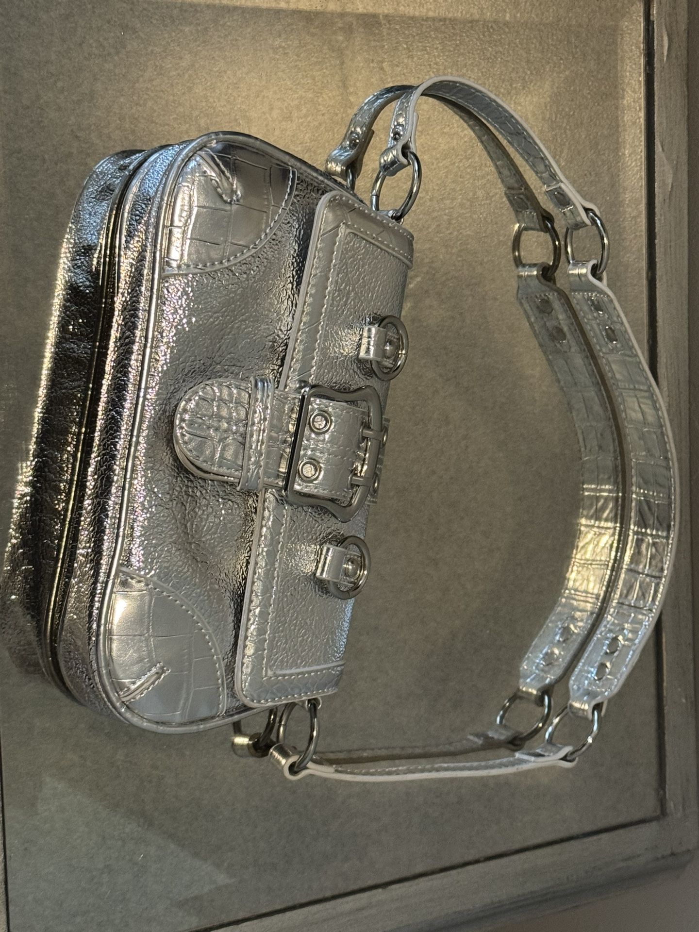Silver Womens Bag Silence + Noise