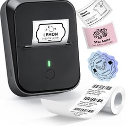 PM260 Label Maker Machine with Tape, 2 Inch Label Maker Bluetooth Label Printer, Inkless Portable Labeler for Home, Kitchen, School, Office Organizati
